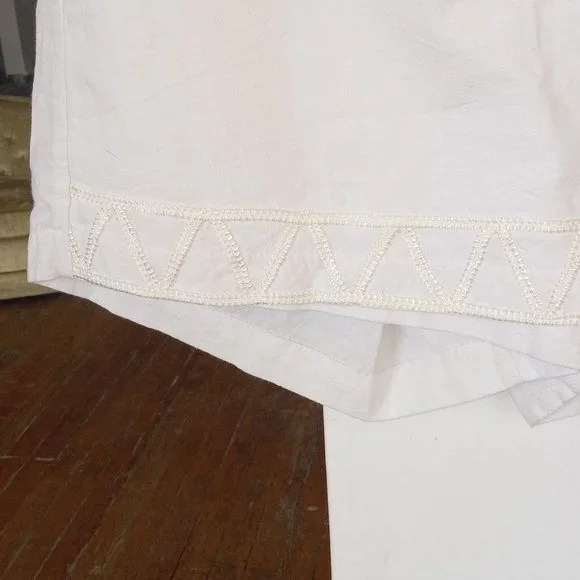 White cotton skort - Picture 5 of 7